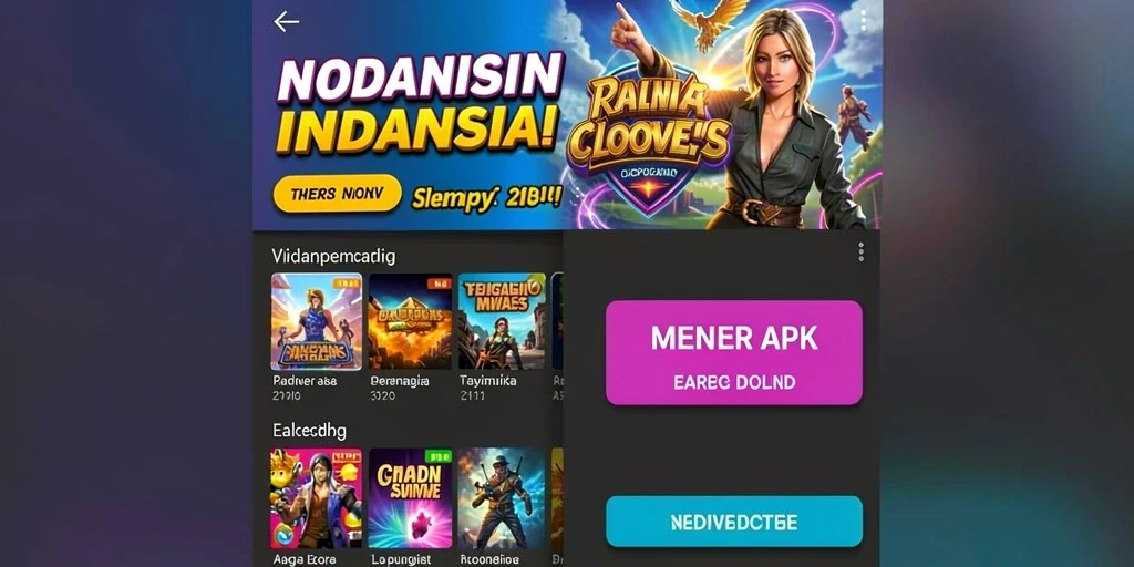 Tampilan antarmuka utama yang menarik.