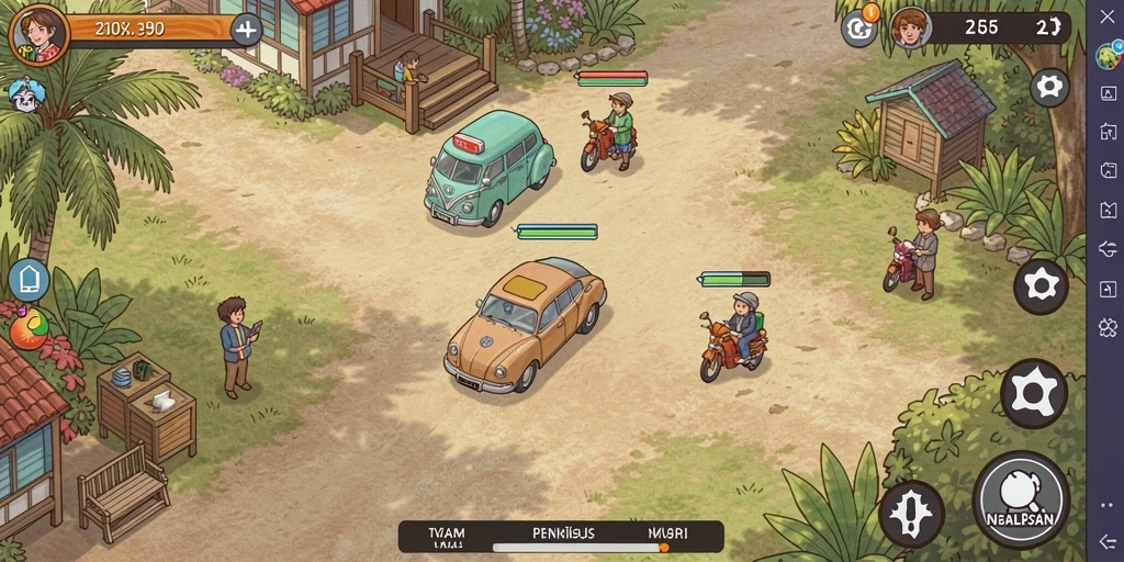 Tampilan awal game yang menggugah selera bermain.