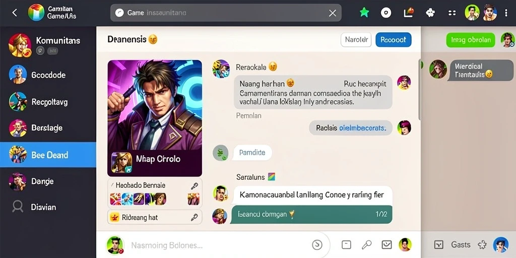 Screenshot menampilkan karakter utama dalam petualangan.