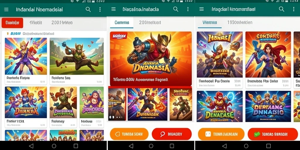 Tampilan antarmuka yang menarik dan menarik perhatian.