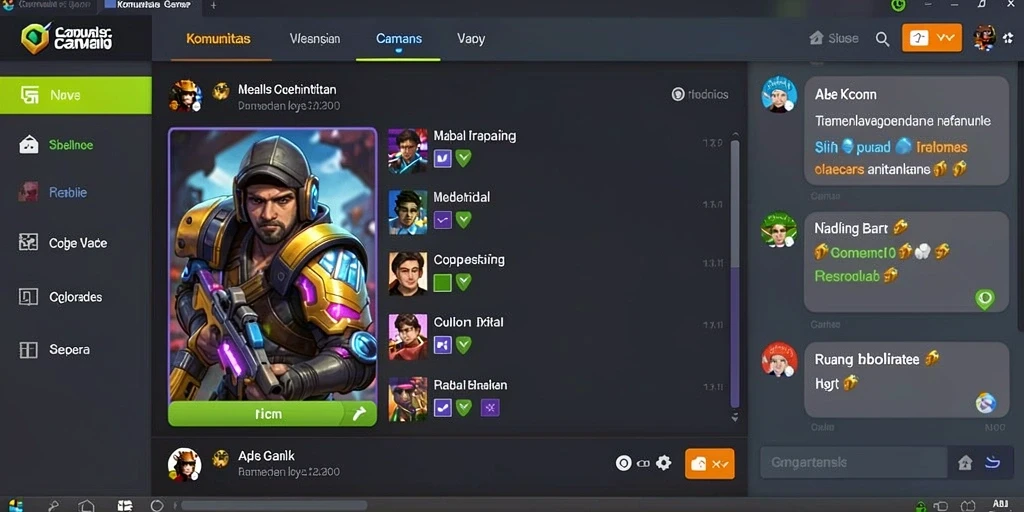 Tampilan menu utama yang menarik dan intuitif.