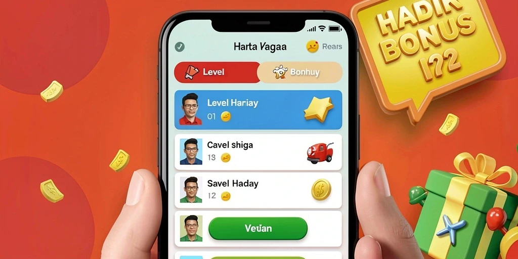 Tampilan awal game yang menarik dan penuh warna.