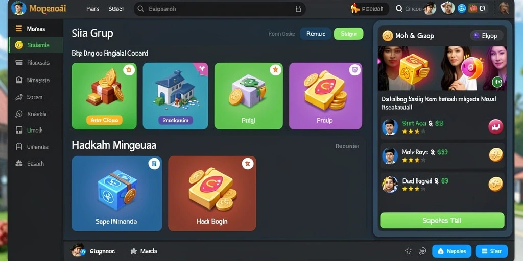 Tampilan utama PUNCAKTOTO yang menarik dan intuitif.