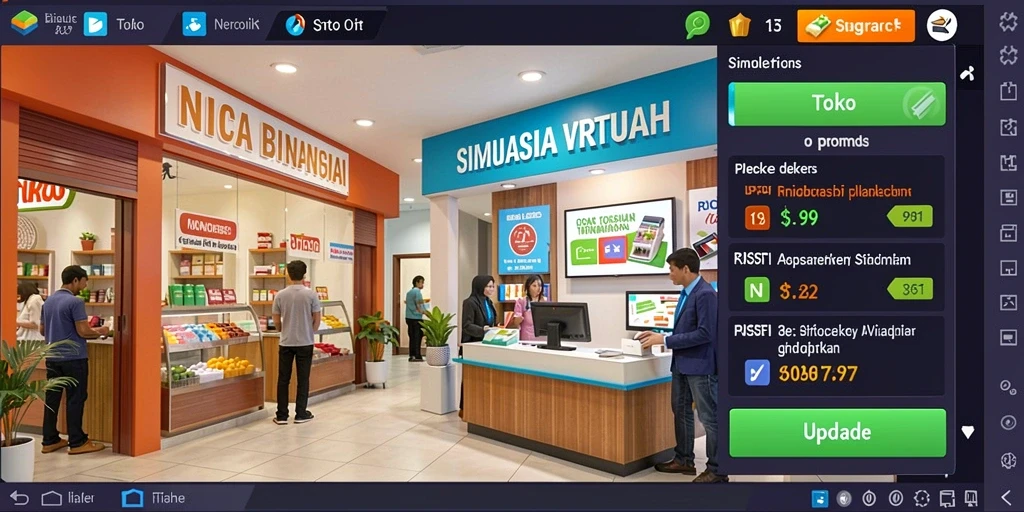 Tampilan karakter yang menarik dan beragam.