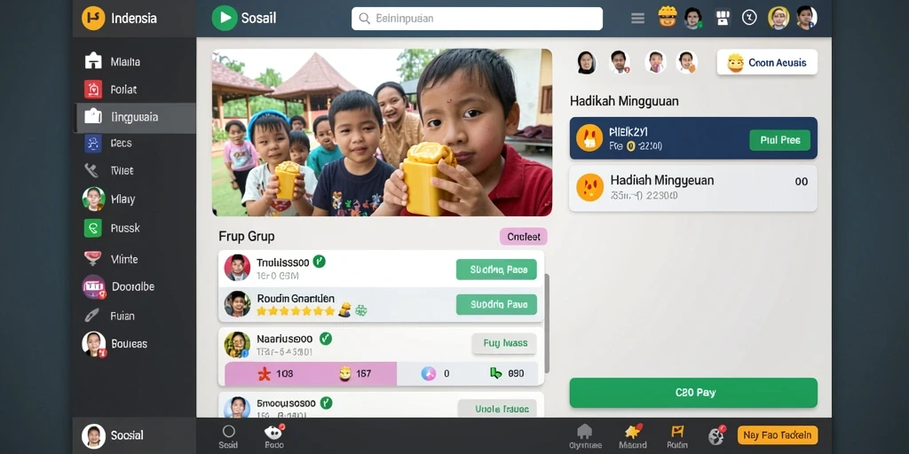 Tampilan antarmuka yang user-friendly dan menarik.