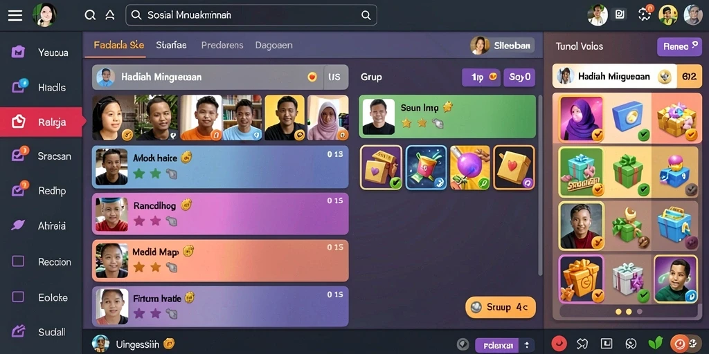Antarmuka aplikasi yang mudah dinavigasi.