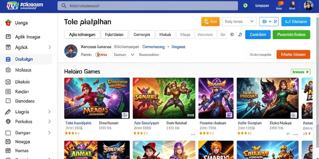 Tampilan utama WAJAN4D yang menarik dan mudah digunakan.
