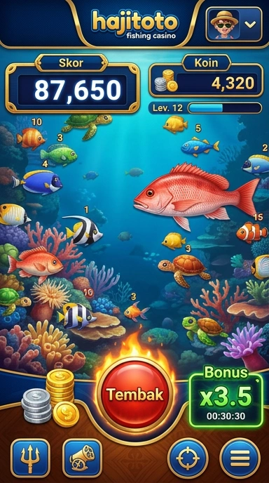 Galeri pratinjau visual hajitoto build APK resmi terbaru